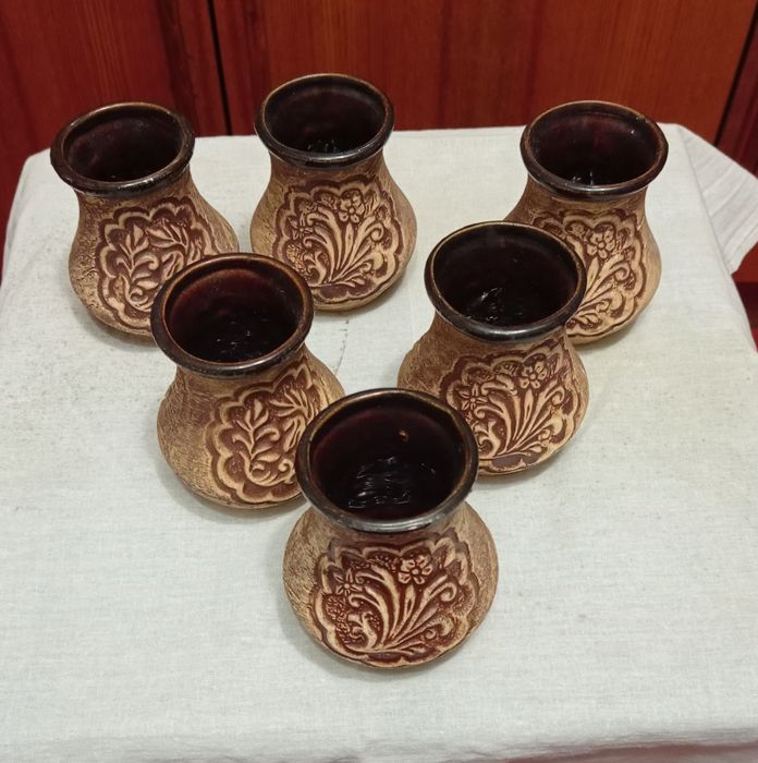 Горнятко стакан бокал глиняний,