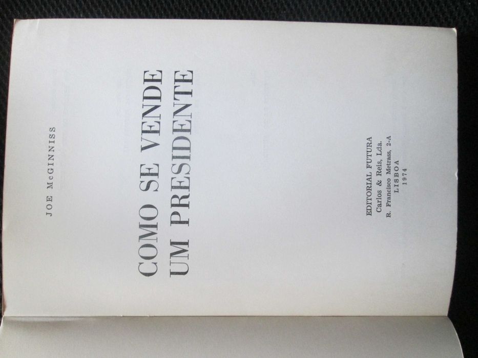 Como se Vende um Presidente, de Joe McGinniss
