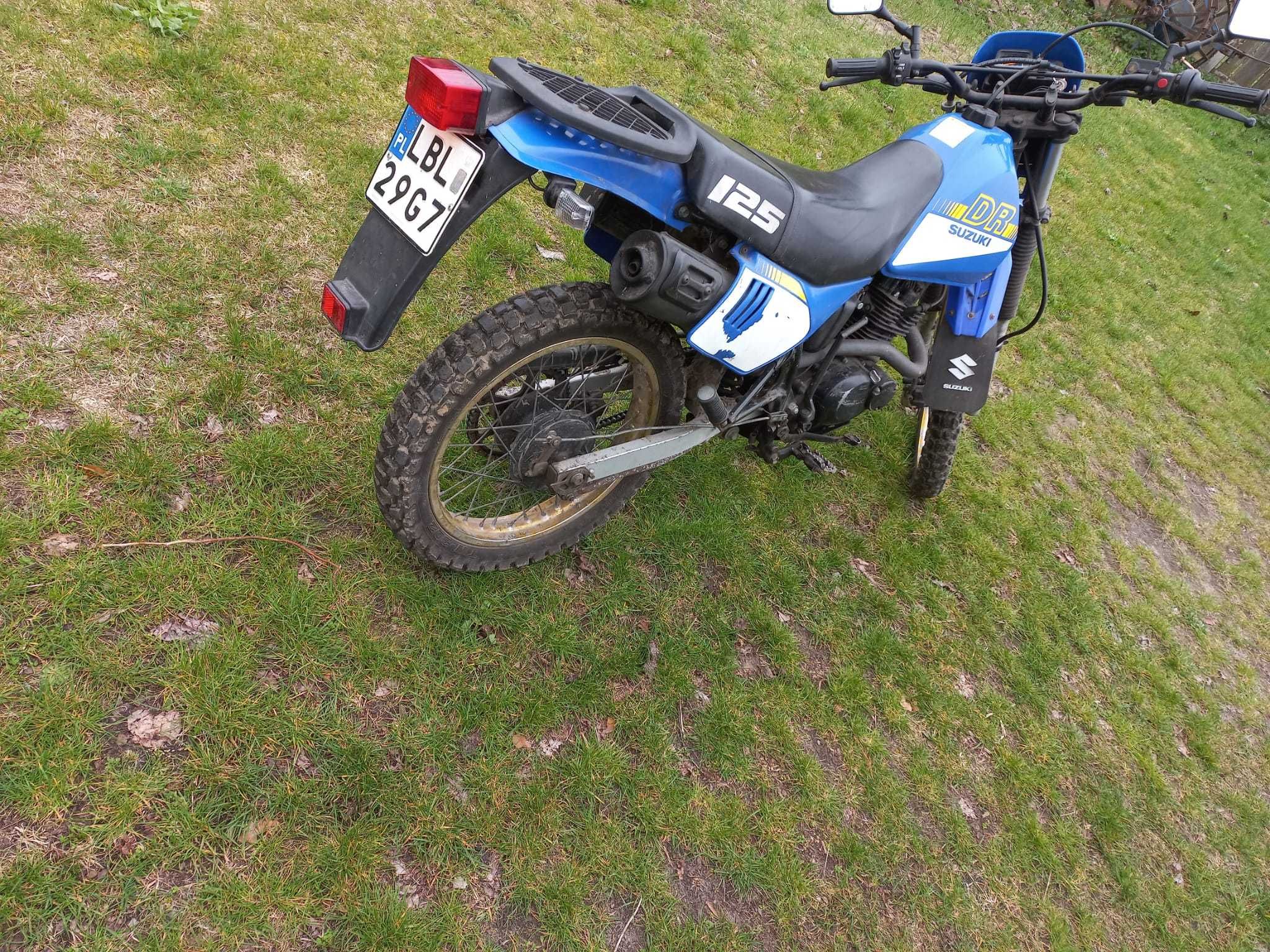 Suzuki DR 125 zarejestrowana