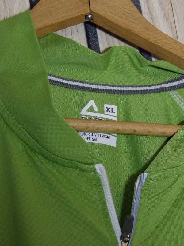 Letnia koszulka rowerowa XL, szybkoschnąca, zielona
