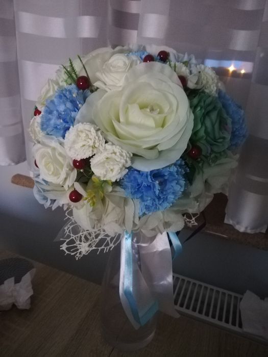 Bukiet ślubny sztuczny