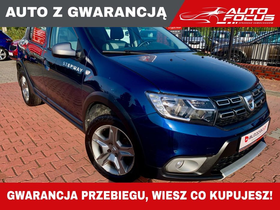 Dacia Sandero Stepway 0.9 benz 90 KM 1wł BELGIA Mały przebieg 75 tyś Serwis GWARANCJA