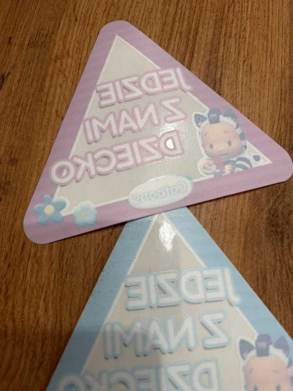 Naklejki do auta Jedzie z nami dziecko