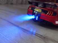 Samochód RC Drift Spec mustang GT 500 Ruby Red Dym nitro 4WD 1:16 Drif