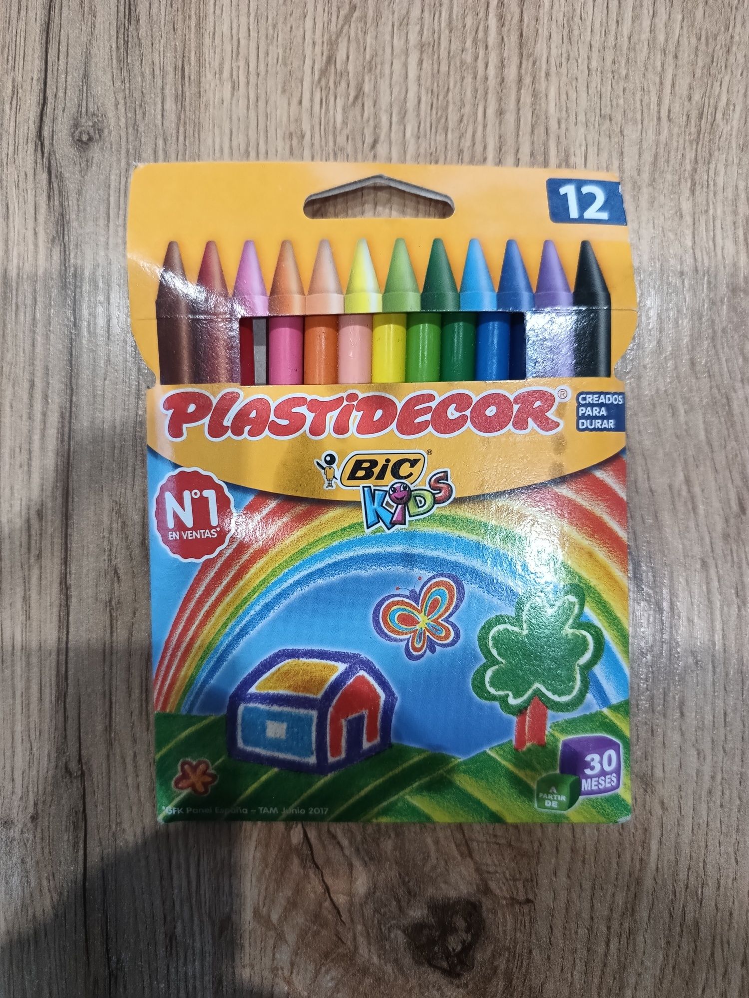 Kredki świecowe BIC Plastidecor 12 kolorów