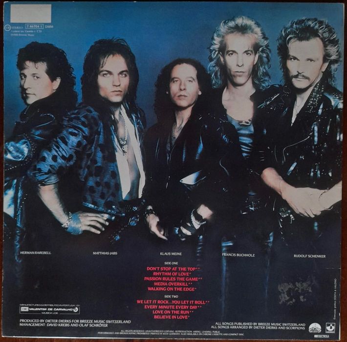 Vinil / Lp - Scorpions - Álbum "savage amusement" de 1988