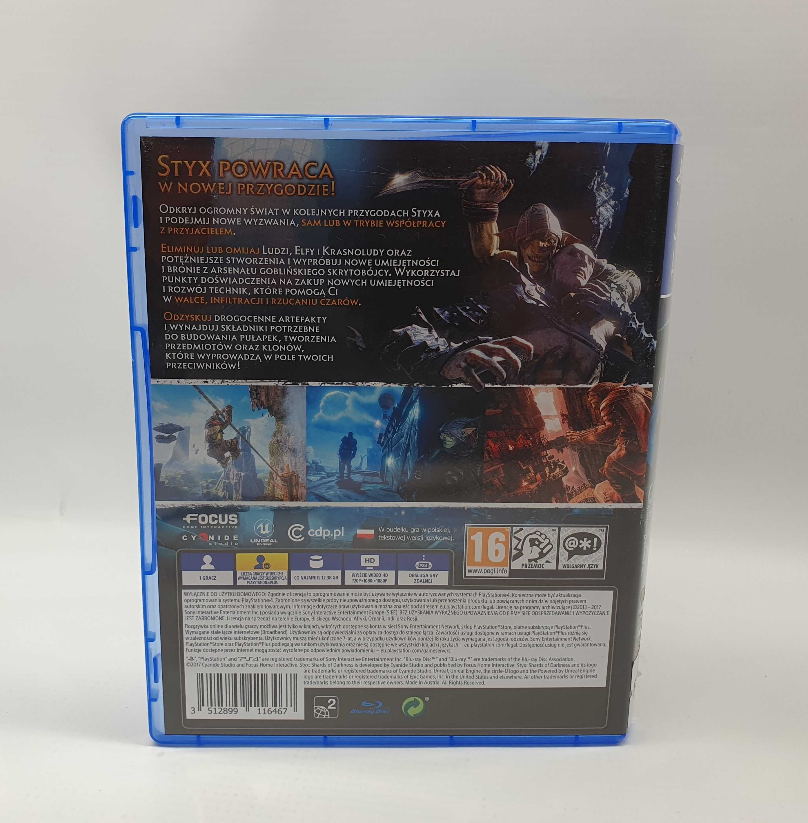 Gra STYX SHARDS OF DARKNESS PS4, Komis Jasło Czackiego