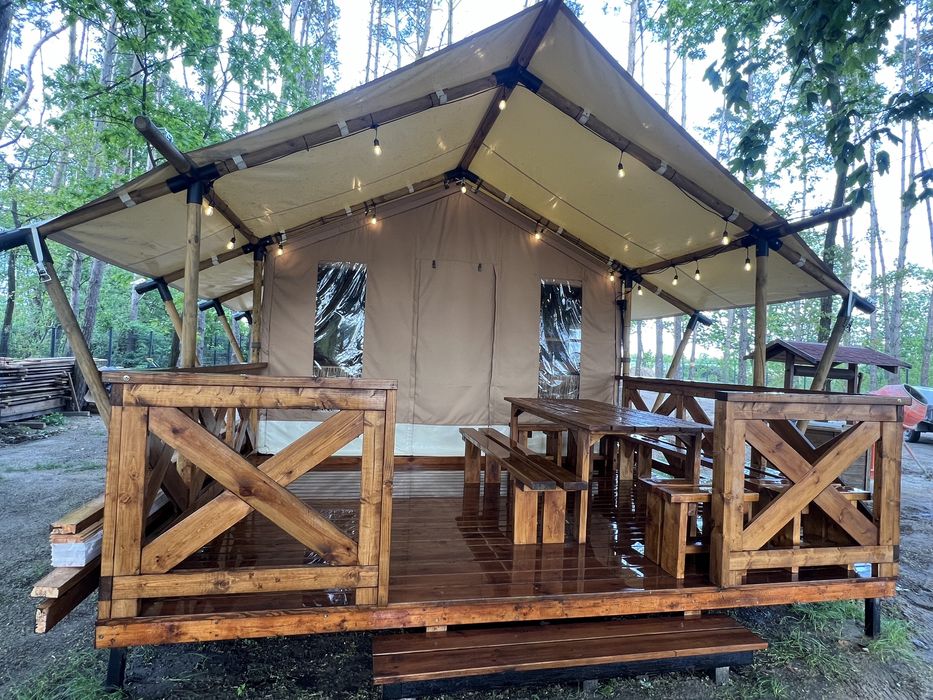 Domek/apartament z jacuzzi/balia i sauna nad jeziorem/pole namiotowe