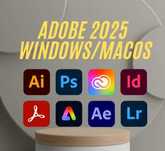 Adobe 2025 Photoshop Lightroom Classic Acrobat Premiere Pro Ilustrator
