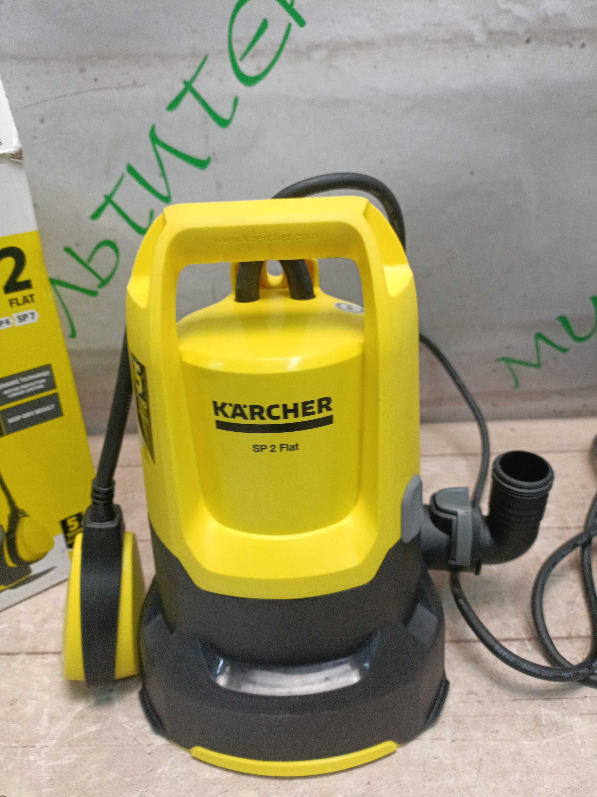 Kärcher sp 2 flat дренажний насос для чистої води, 6000л/год, до 7м.
