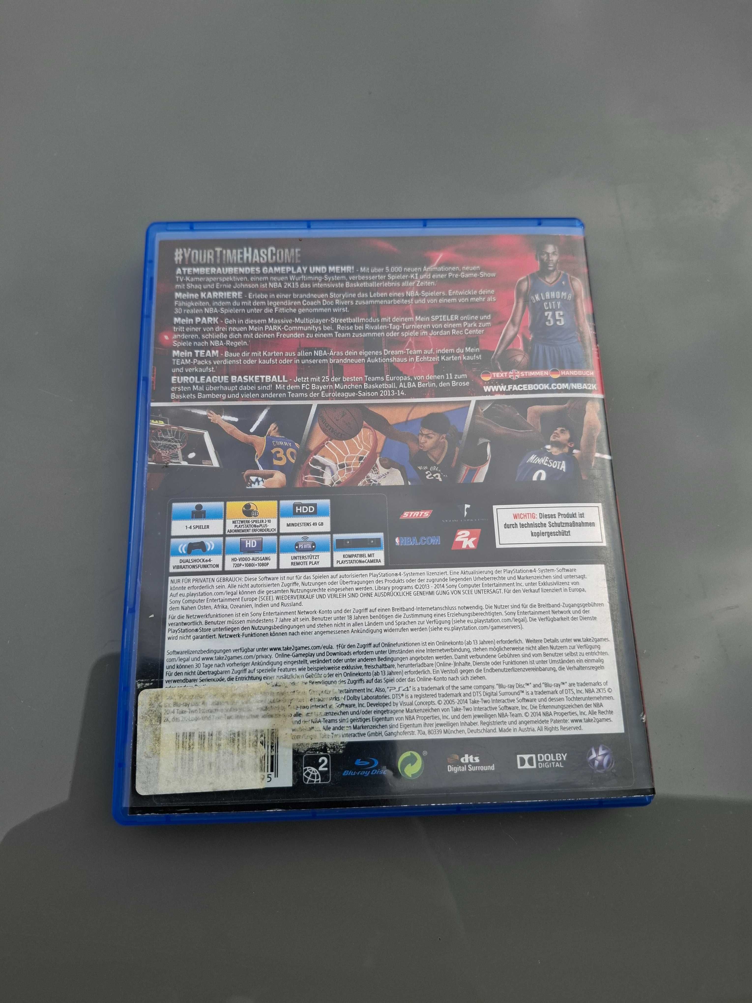Gra NBA 2K 15 na Ps4