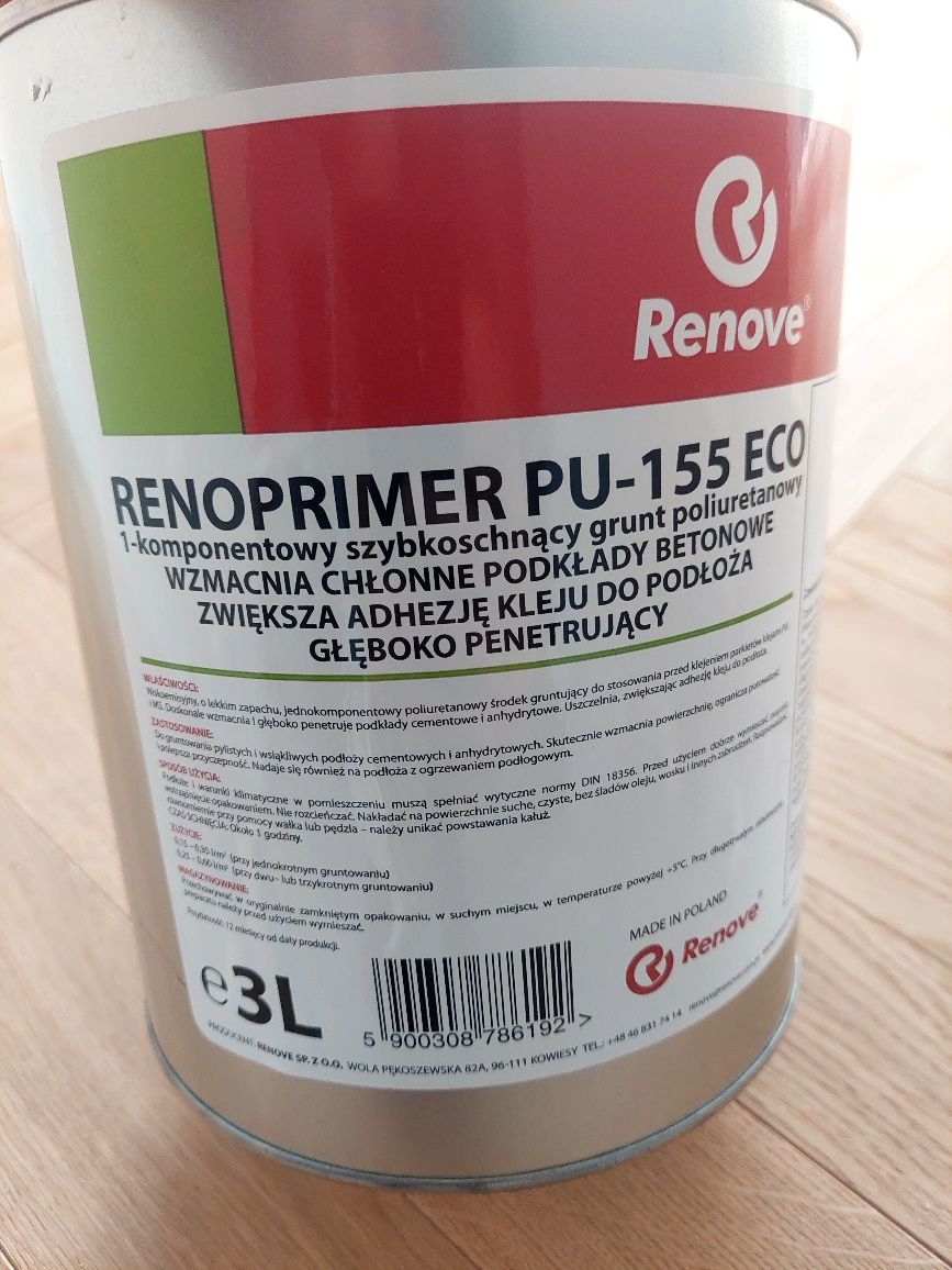 Renove Grunt Wzmacniający Renoprimer PU-155 ECO 3L