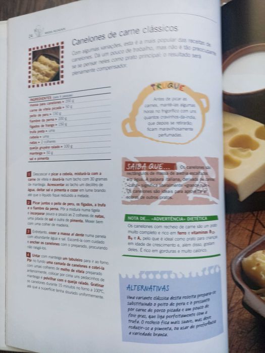 Livro receitas Massa e Arroz