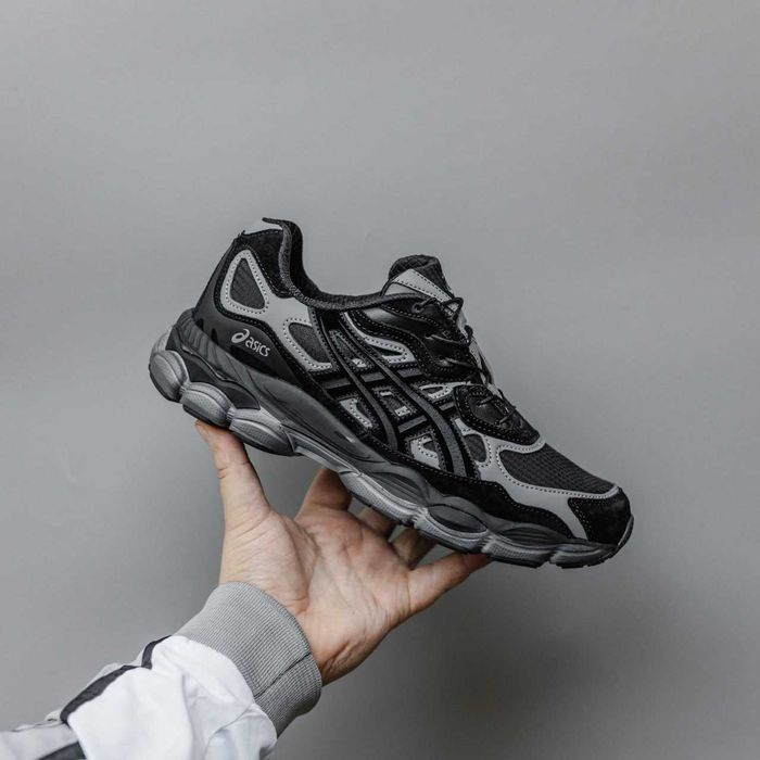 Кросівки зимові Asics Gel-NYC Termo Black/Grey premium