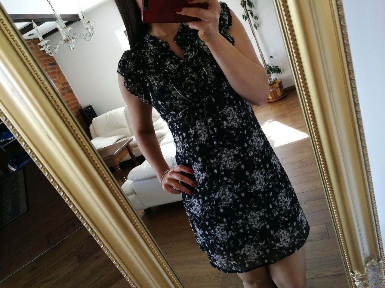 Czarna sukienka H&M r. XS