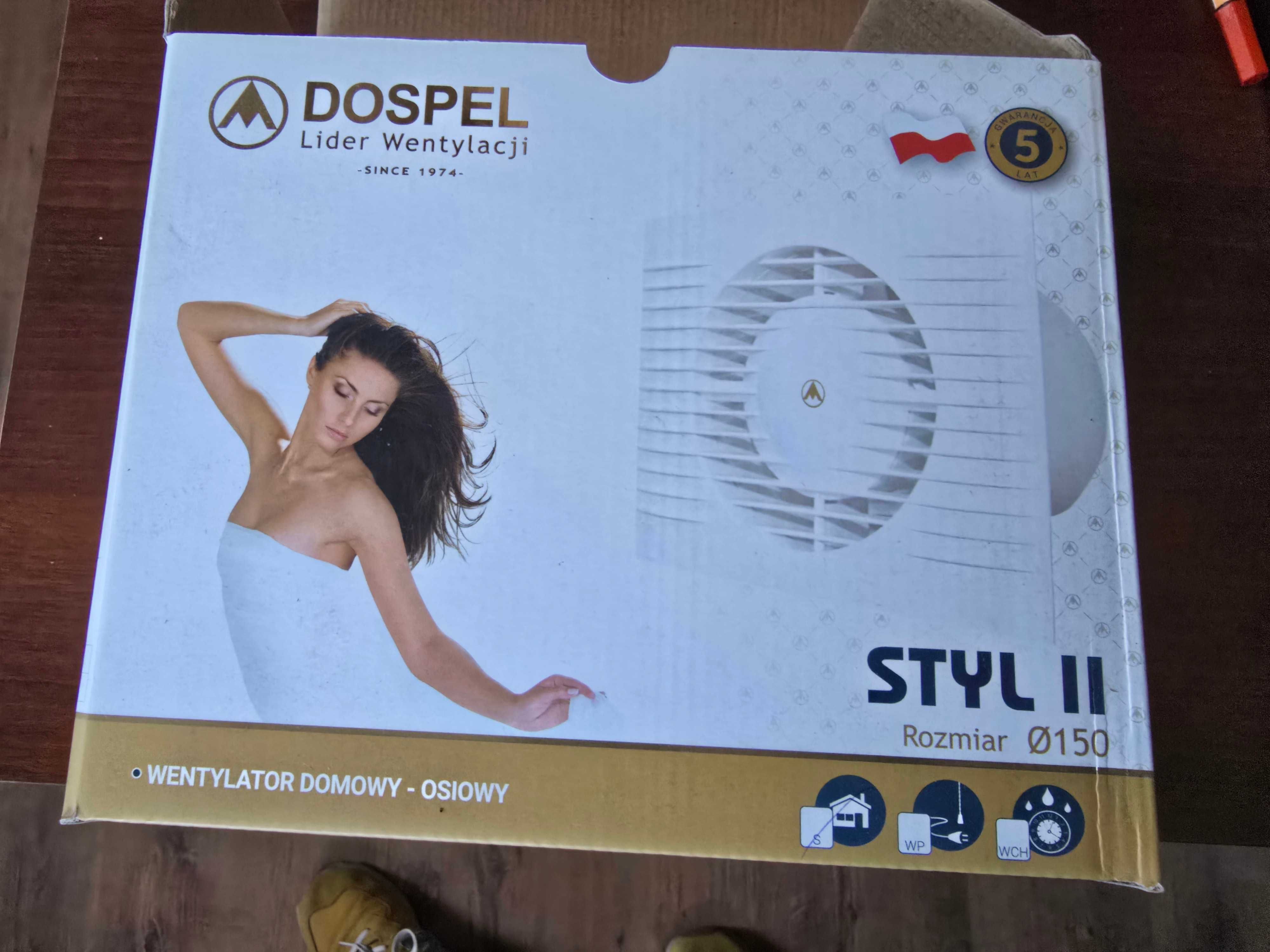 wentylator domowy osiowy Dospel Styll II Fi 150