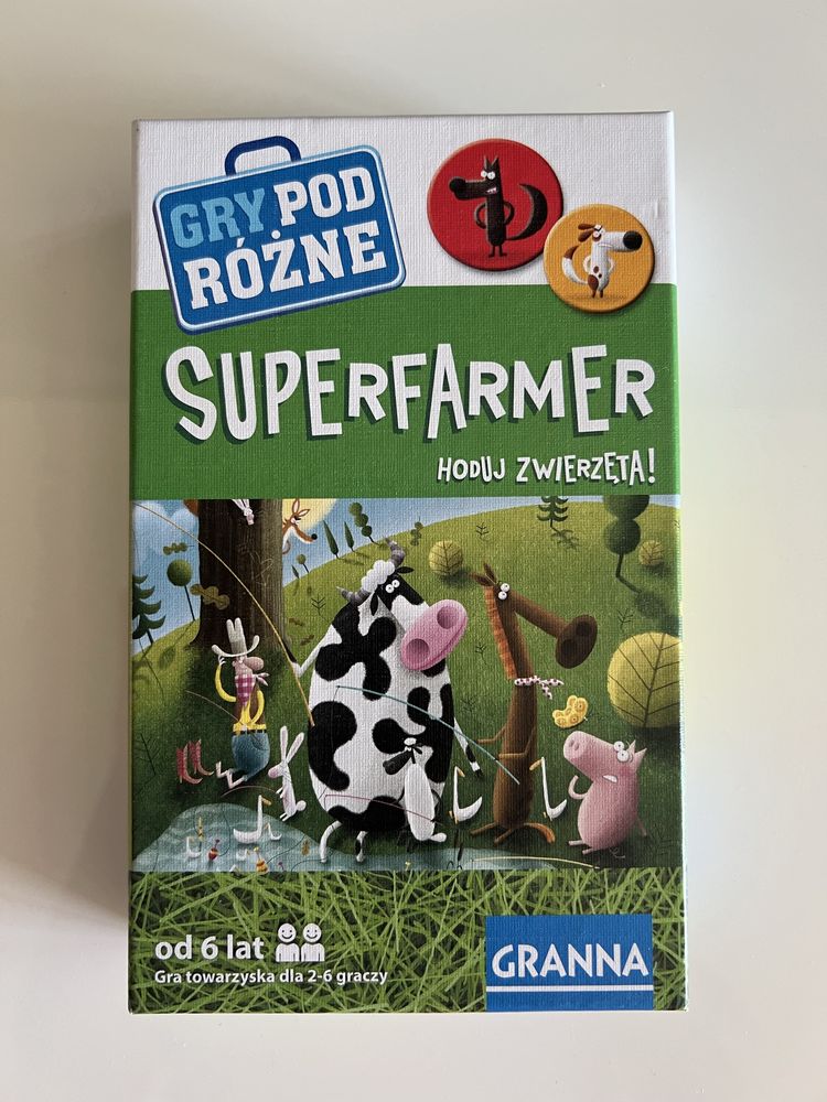 Superfarmer mini, gra planszowa, Granna, wersja podróż