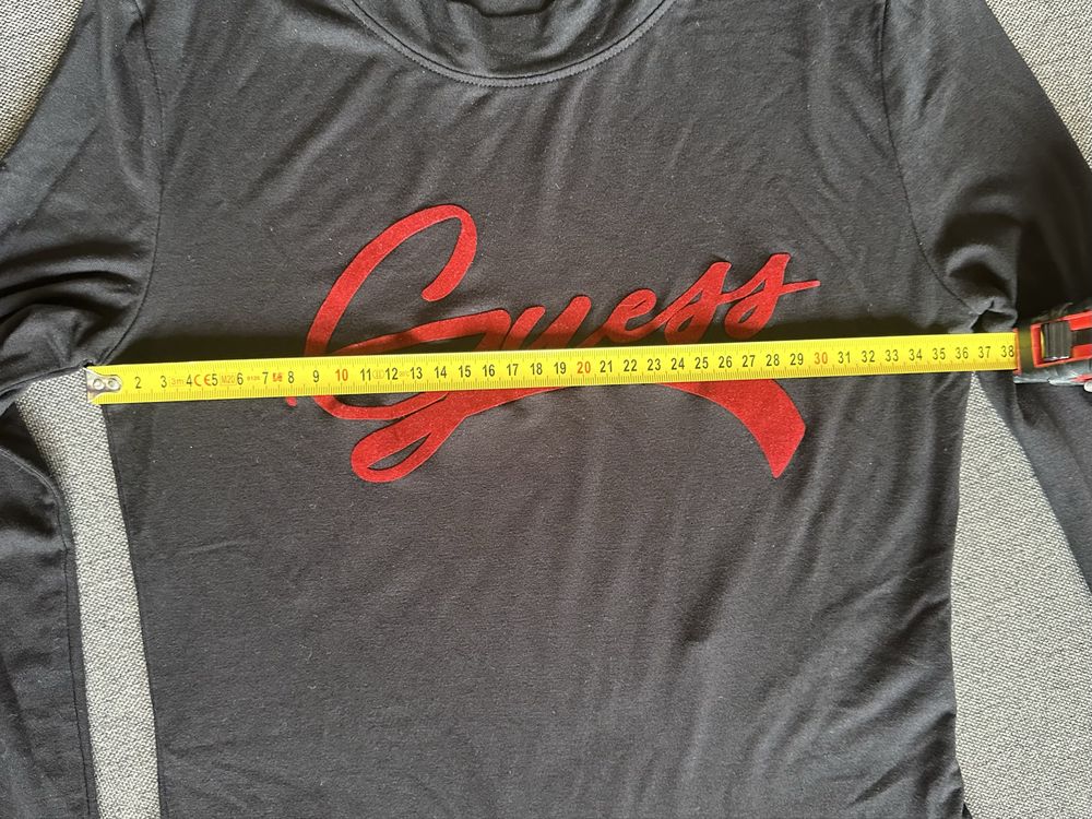 Guess body czarne z napisem M/S