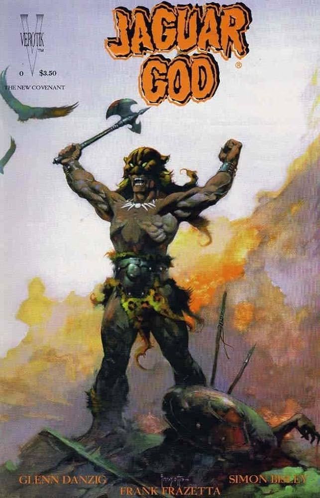 Jaguar God #0 - Frazetta, Danzig, Bisley - Verotik (1996)