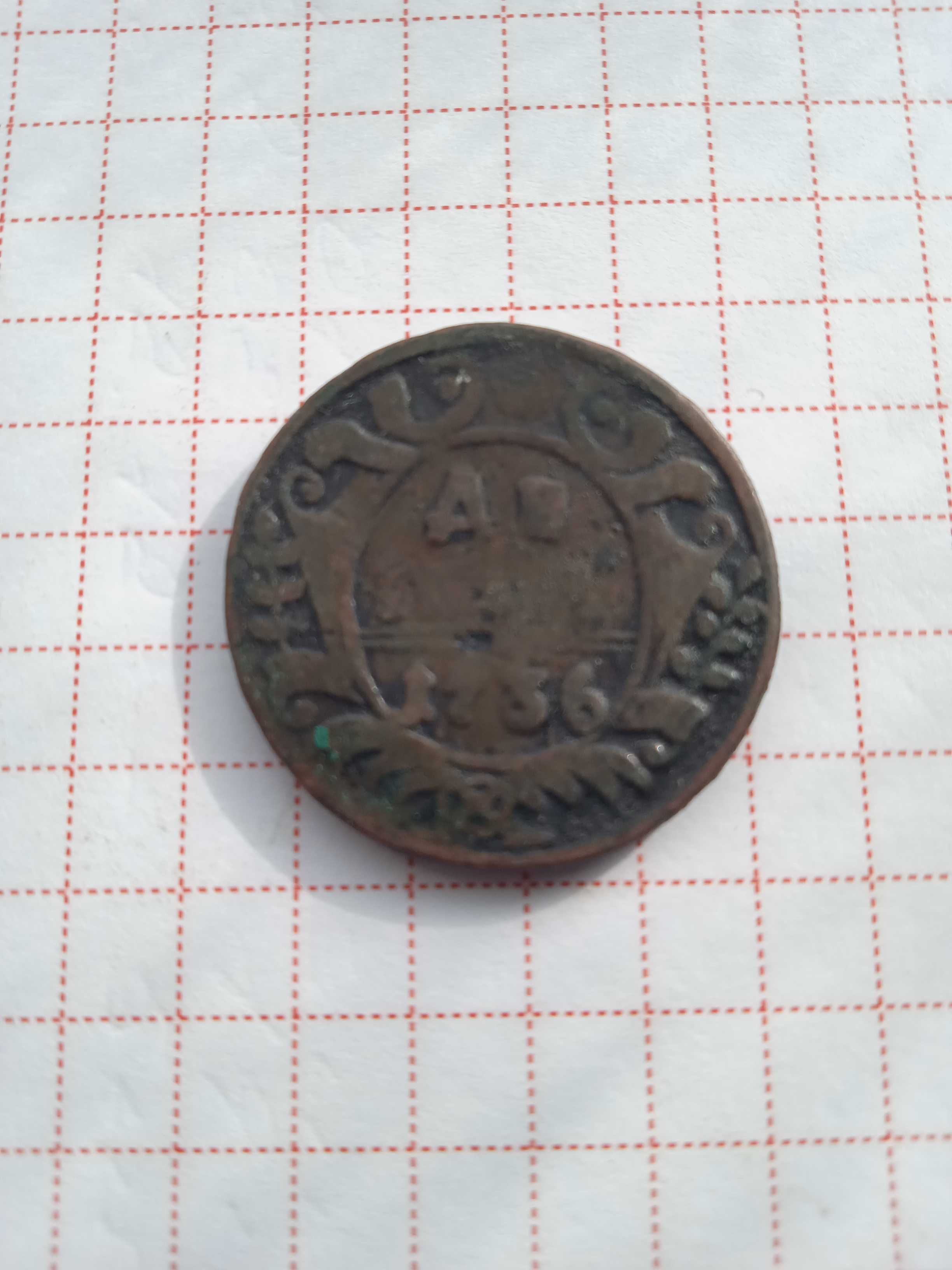 Монеты "Денга" старинные коллекционные 1736 и 1746 г.г.