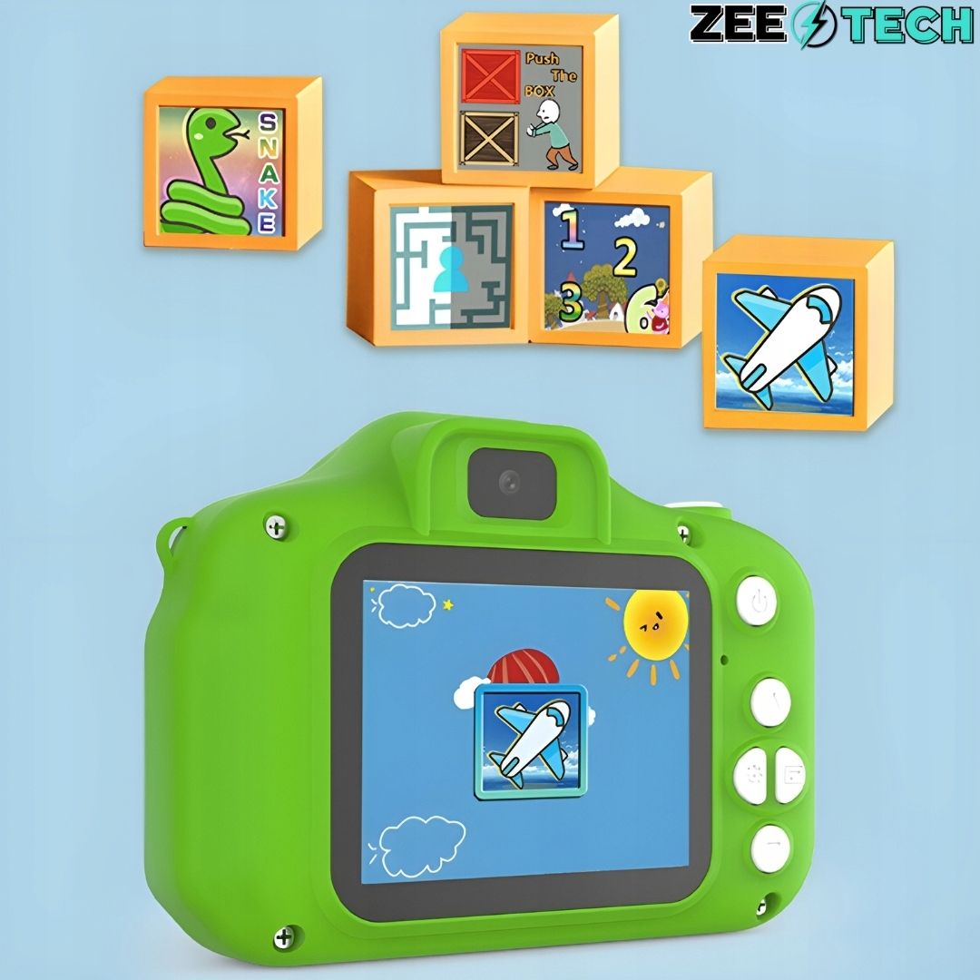 Aparat Cyfrowy Fotograficzny Dla Dzieci 40Mpx Kamera Gry + Karta 32Gb