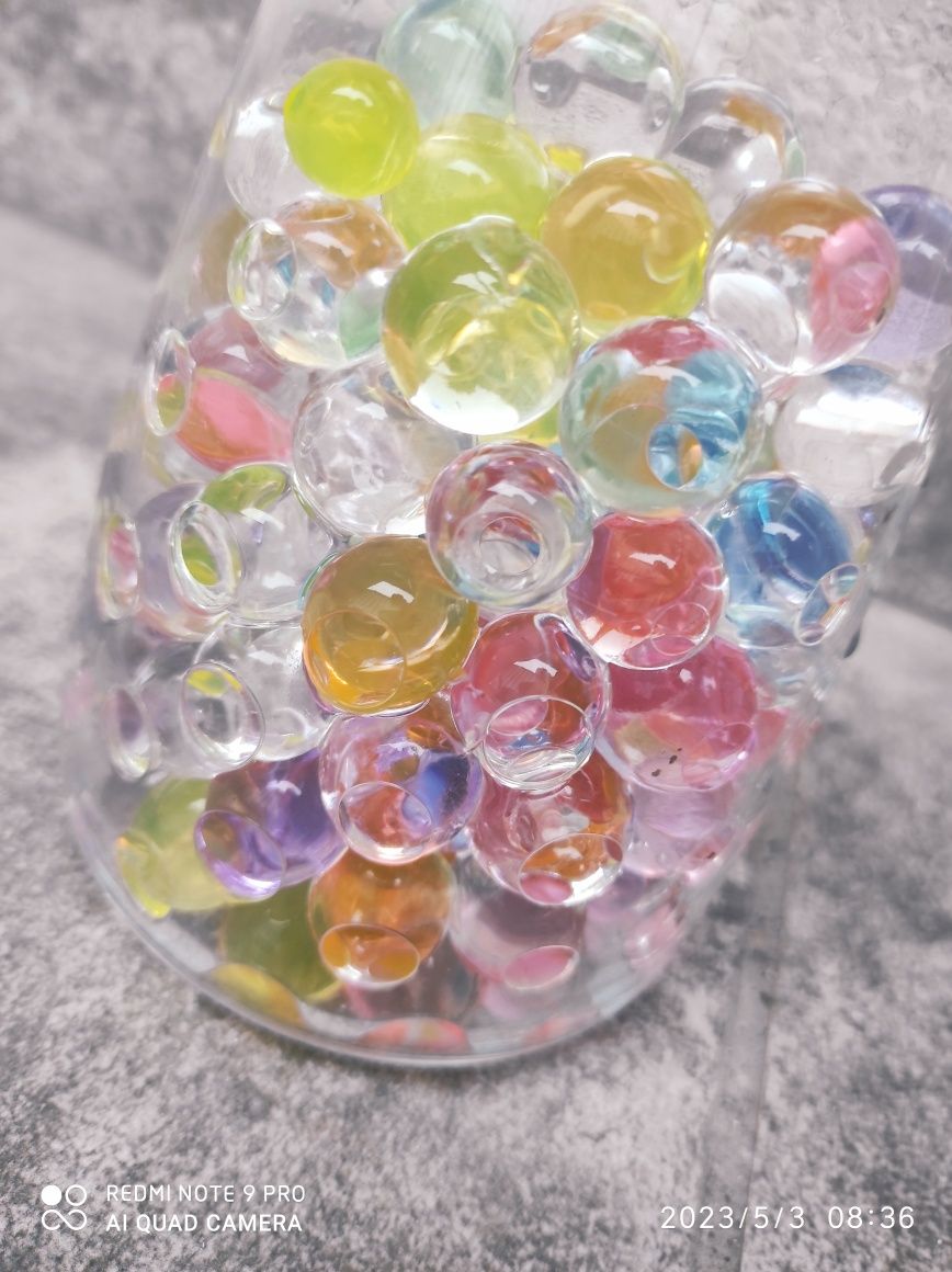 Kulki hydrożelowe kolorowe do kwiatów lub wazona do ozdoby
