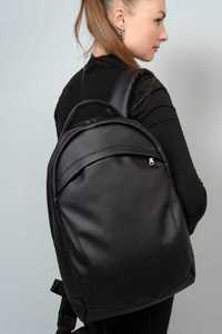 Большой черный женский рюкзак, деловой, школьный, спортивный