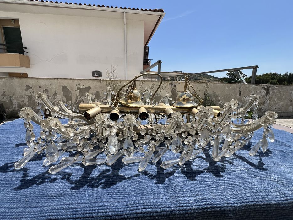 Lustre antigo de vidro