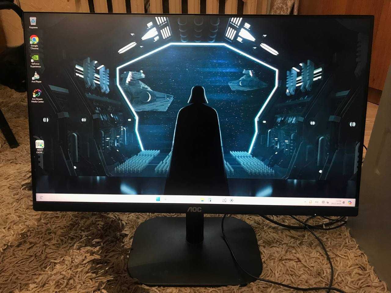 Компʼютер і монітор ПК i3-10100/16gb/1050ti/ssd
