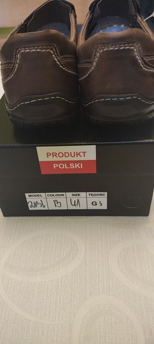 Buty męskie skórzane