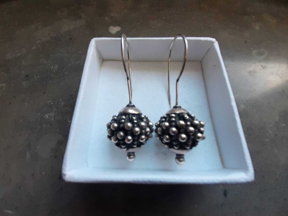 Brincos prata contrastada, nunca usados