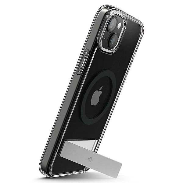 Etui Spigen Ultra Hybrid S MagSafe z podstawką do iPhone 15 Plus - cza