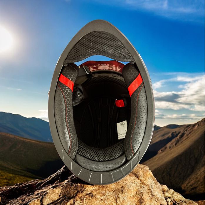 PROMOÇÃO! Capacete de Moto Rosto Inteiro  – NOVO