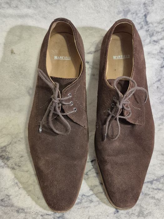 Замшевые мужские туфли Manfield.размер 44.