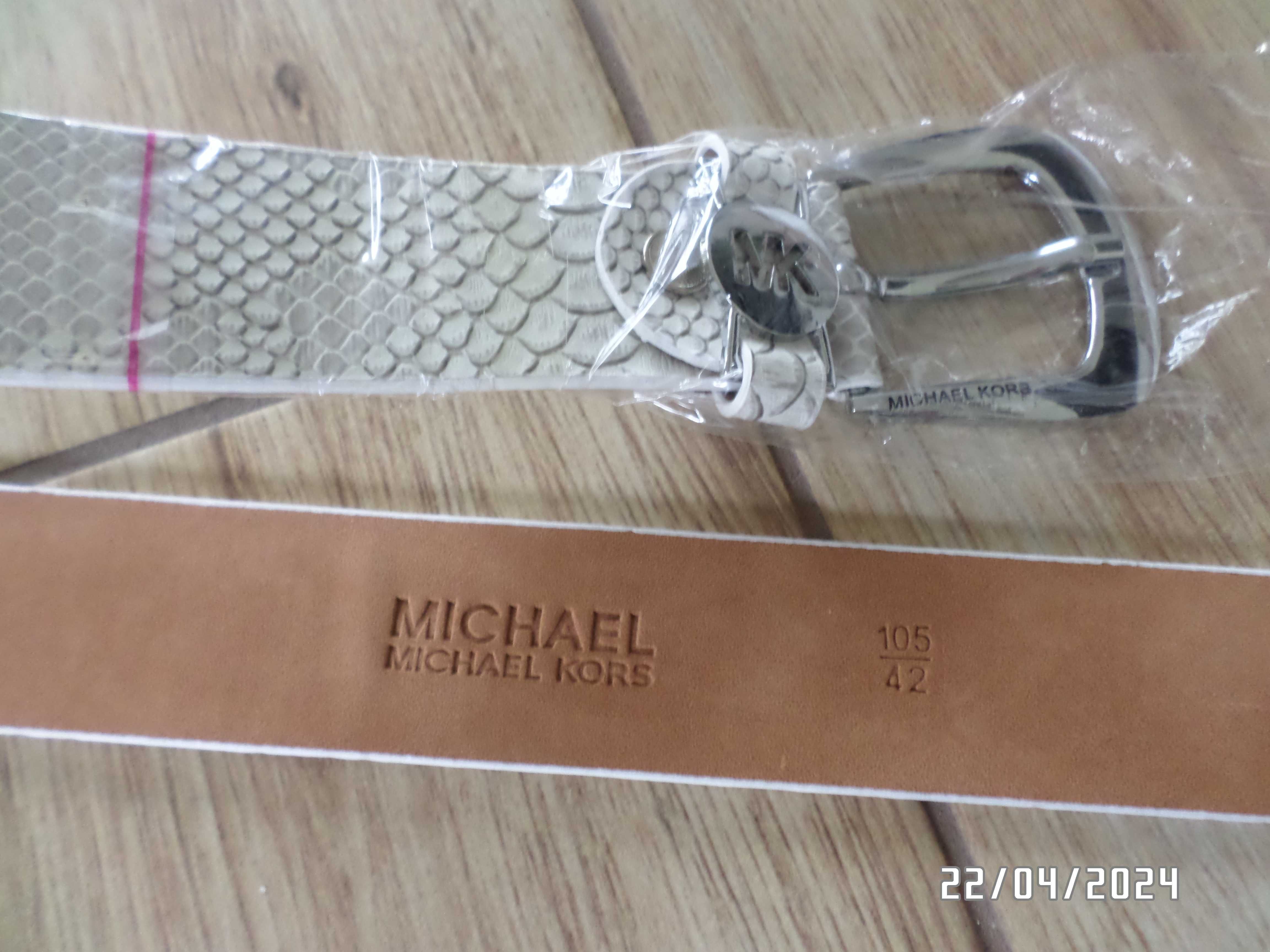 firmowy pasek damski-Michael Kors-nowy-105/42