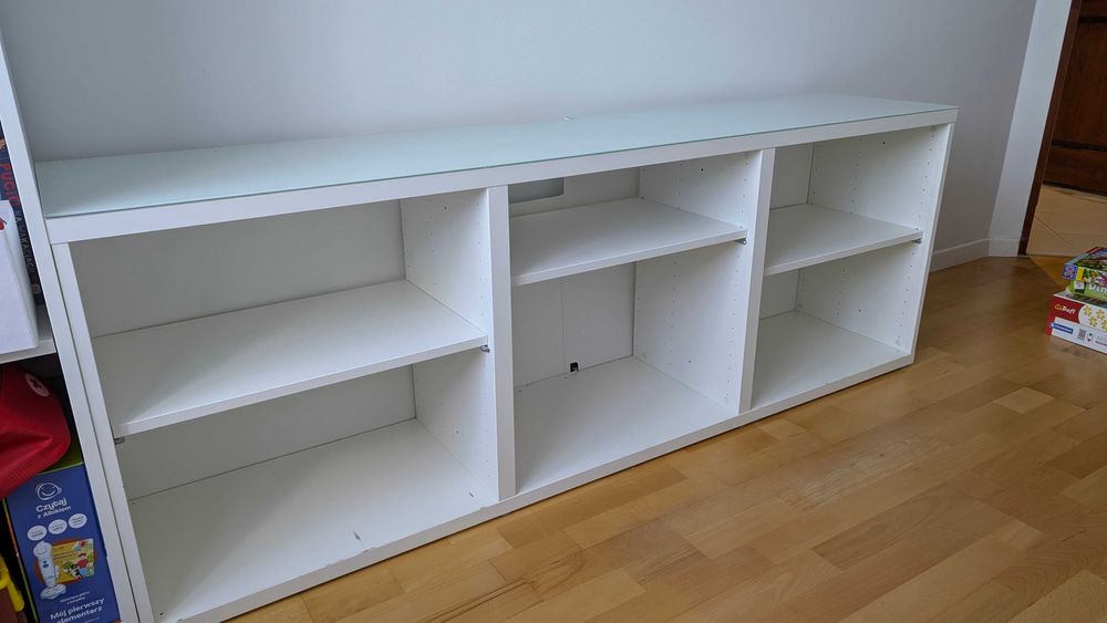 Szafka RTV IKEA BESTA szklany blat