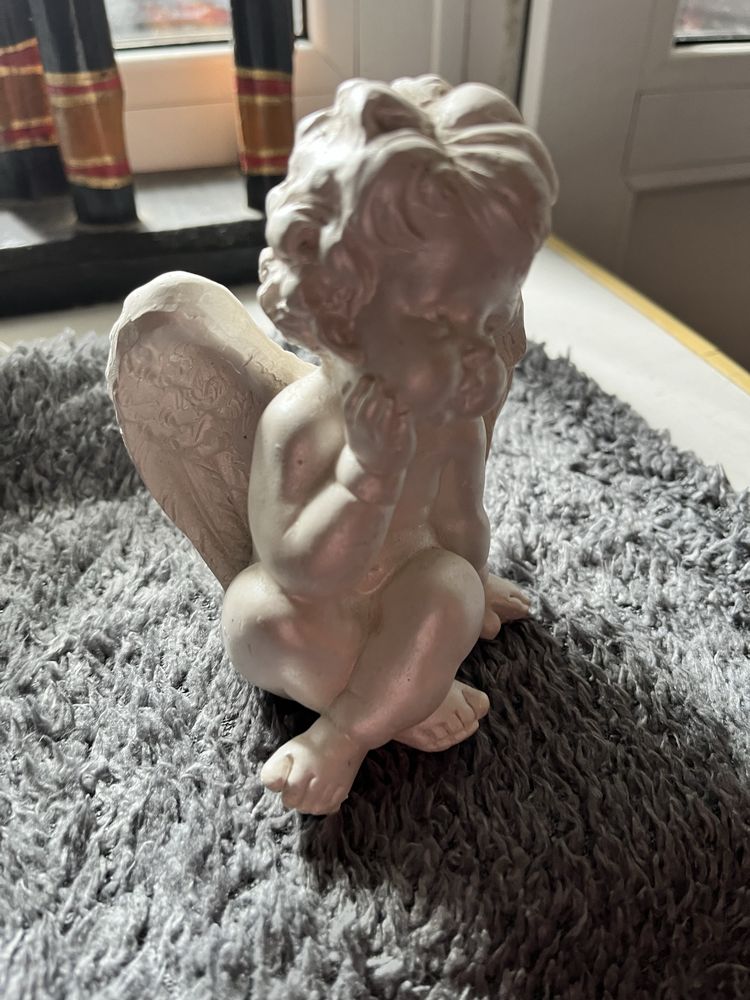 Ангел янгол статуетка кераміка перламутрова