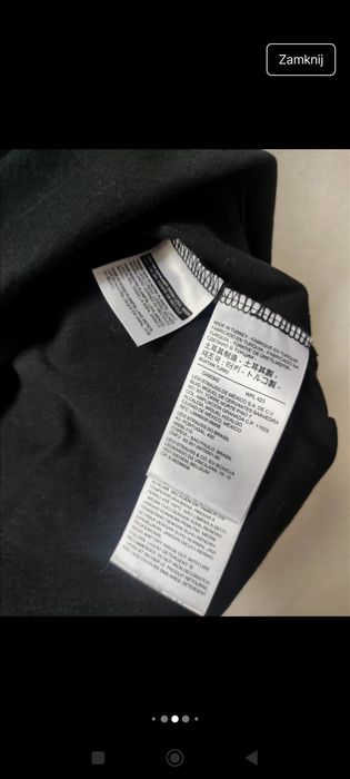 Czarny T-shirt koszulka bluzka krótki rękaw Levi's Levis rozmiar S