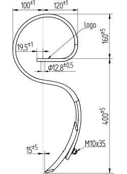 Ząb agregatu SU z redliczką