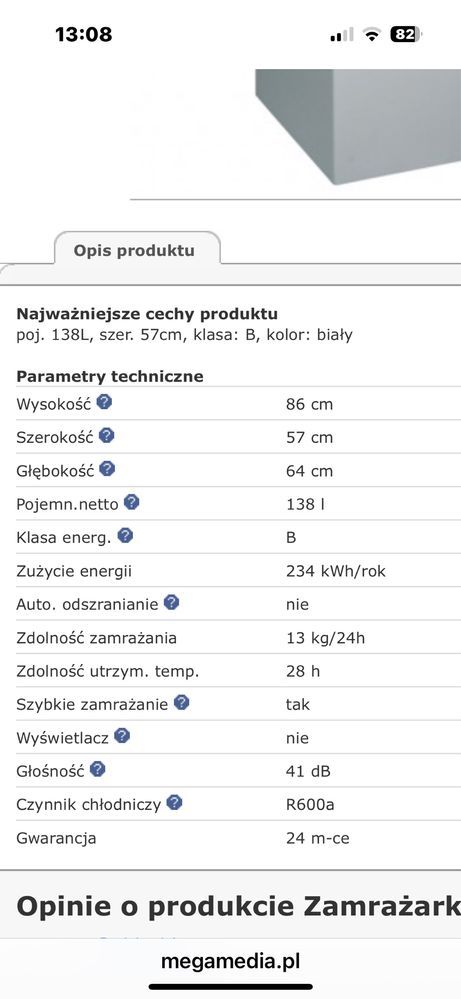Zamrażarka skrzyniowa Wirpool 138l