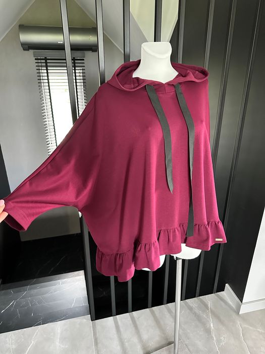 Oversize tunika bluza z kapturem Selfieroom
