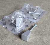 Uchwyty meblowy Forte Srebrny matowy nowe 2 sztuki