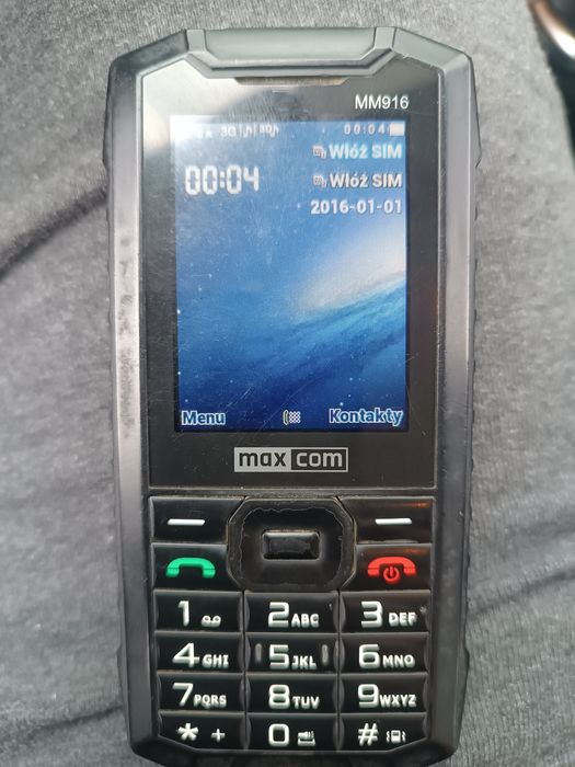 Telefon MaxCom dwie karty SIM