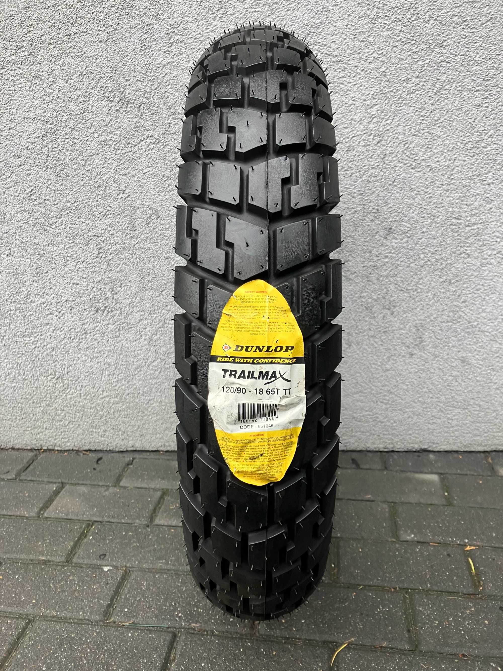 120/90-18 Dunlop Trailmax DR XR 650 R KLX Enduro DR-Z 400 XT Z Tenere