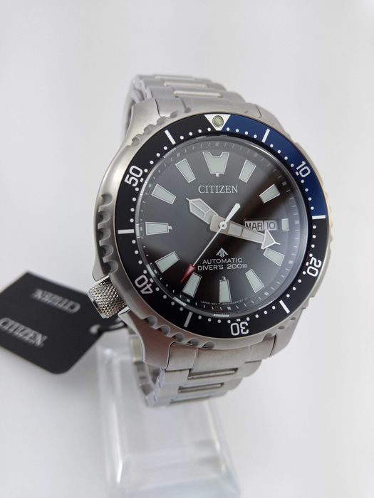 Японские мужские часы 200м дайверы Citizen NY0159-57E Механика, сапфир