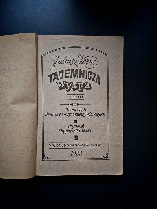 Juliusz Verne Tajemnicza wyspa Tom 2