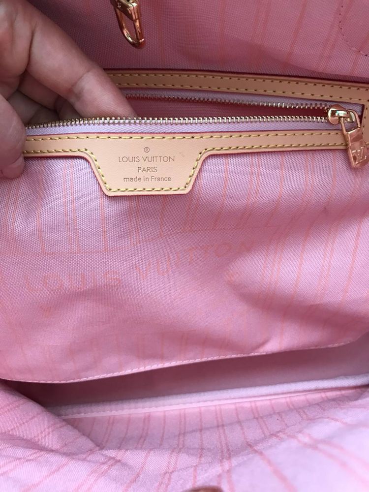 Сумка шопер lv louis vuitton neverfull базова вмістка оригінал номерна