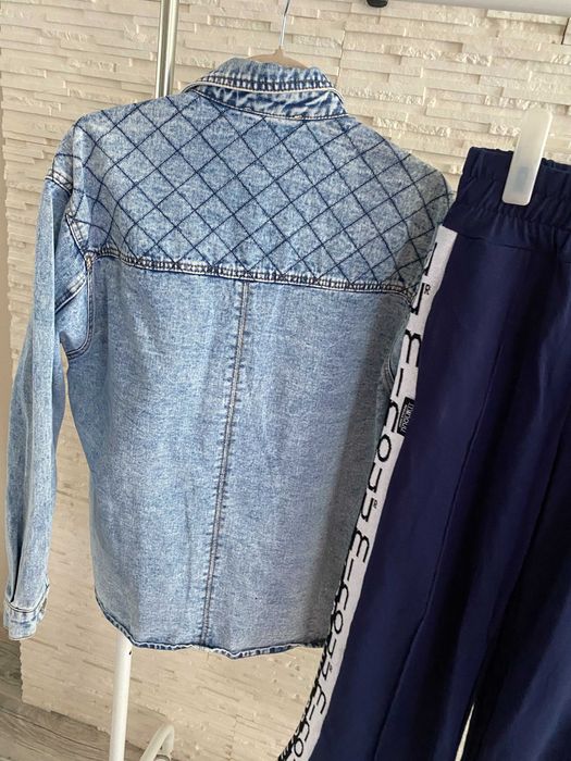 Ciminy Paris katana - koszula dżinsowa z przeszyciami  oversize M-L