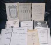 Partituras E Métodos para Piano, Órgão, Bombardino, Harmonia etc