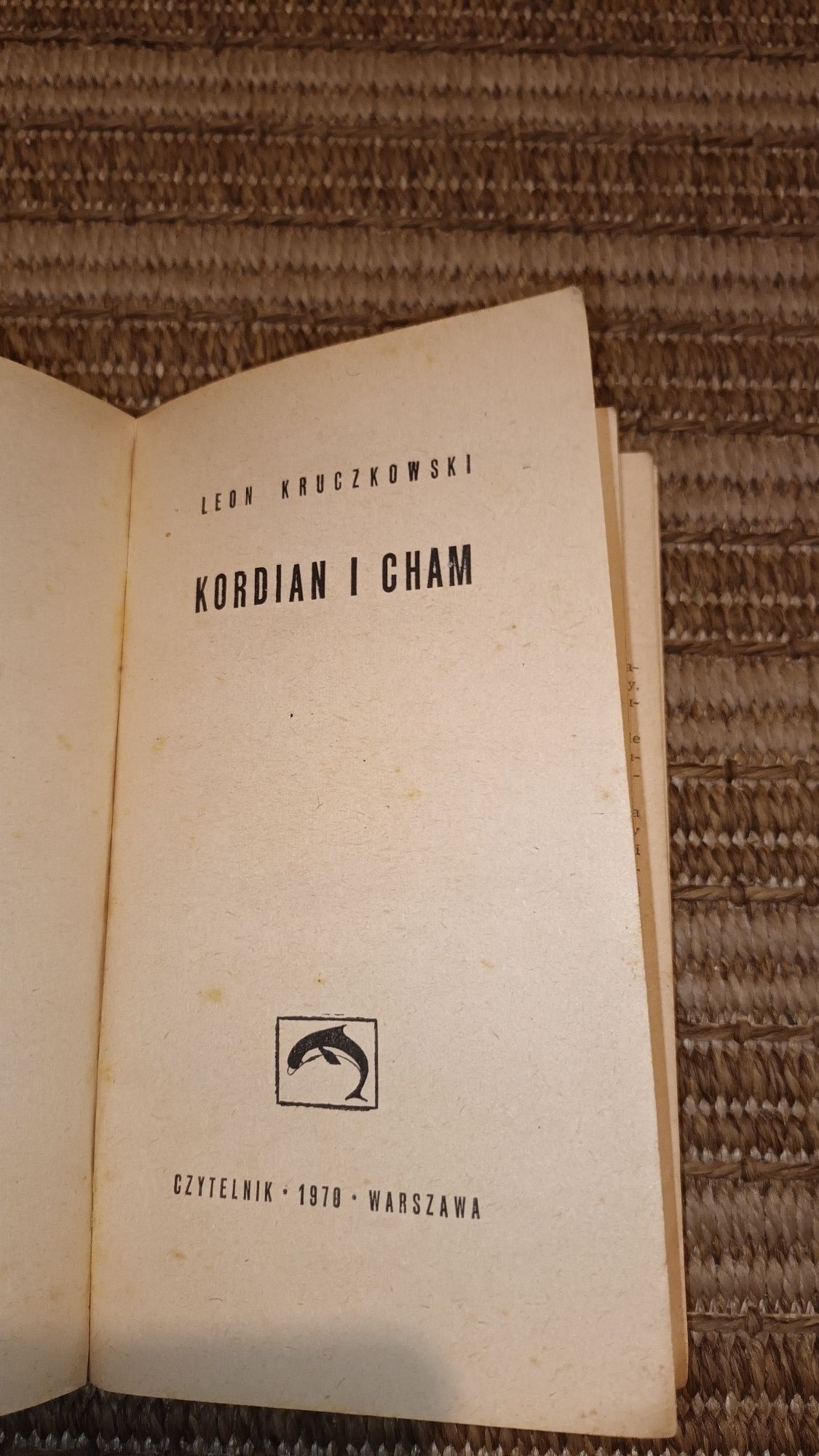 Książka,,Kordian i cham"Leon Kruczkowski